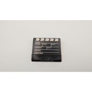 Vintage Movie Clapperboard Matchbook Sam Talsky Los Angeles Unused Hollywood